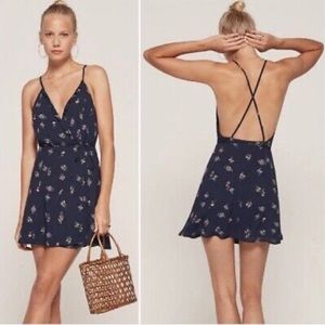 Reformation Costa Wrap Mini Dress